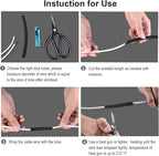 2 Pcs 1/2 inch (Diameter) Heat Shrink Tubing, 3:1 Adhesive-Lined Large Heat Wire Shrinkable Tube by MILAPEAK (4 Feet, Black & Red)