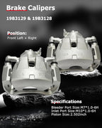 cciyu 19B3128 19B3129 Front Left & Right Brake Calipers With Bracket For Lexus For ES350 2007-2012 2016-2018,For Toyota For Avalon 2008-2018,For Toyota For Camry 2007-2017