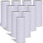 100 Rolls White Electrical Tape Bulk 3/4 Inch x 66ft, Waterproof Vinyl Electric Tape High Temp Insulation Tape for Electrical Protection Home Outdoor Electric Insulating Wire Wrapping