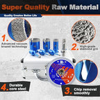 Diamond Core Drill Bit Set - BRSCHNITT Tile Hole Saw Kit 1/4 * 2" 5/16" 1" 1-3/8"2" & 4/5" Finger Bit & for Porcelain Tile Ceramic Marble Granite Diamond Blade