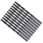 Drill Bit, 4mm Cutting Diameter, 4241 HSS Nitriding Black 118° Cutting Angle Versatile Jobber Bits - (Applications: for Drilling Plastic Wood Soft Metal), 10-Pieces