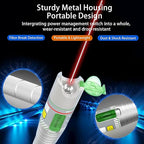 2PCS 100KM Visual Fault Locator for Fiber Optic Cable, High-Power VFL Tester with FC/ST/SC/LC Support, Long-Range Fault Finder & Light Pen Tool for FTTH, Telecom, Datacenter, OTDR, Industrial Network