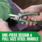 SK 7" Heavy Duty Scissors, All Purpose Shears, Drop Forged CR-V Blades with Safety Lock, Comfortable Grips