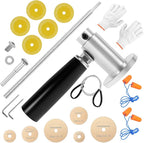 Inside Pipe Cutter For Pvc Pipe with 7 Saw Blades, 1/4" Hex Shank Stainless Steel Adjustable Internal Pipe Cutter Tool PVC Tubing Cutting Kit for Drill
