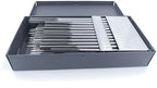 Accusize Industrial Tools 60 Pcs No.1 to No.60 Hss Ansi Chucking Reamer Set in Huot USA Index Metal Box, 5500-Sk00