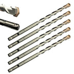 Direko 5-Piece 7/16 inch x 8 Inch SDS Plus Rotary Hammer Drill Bits Carbide Tipped Concert Drill Bits for Concrete, Brick, Cement Walls, Stone, Hammer Drill Bits for Concrete