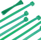 PATIKIL Cable Zip Ties 16 Inch, 100 Pcs Self-Locking Nylon Wire Tie Wraps Heavy Duty Cord Management with 50 lbs Tensile Strength for Indoor and Outdoor, Green (0.2" W)