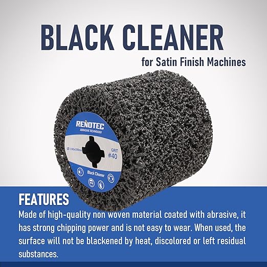 4" Black Cleaner, 100x100mm, 4 Pcs Pack, Metal Surface Cleaning, Rust Remove, Oxidation Paint Removal.