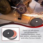 100 Pack 5" x.040 x7/8" Cut-Off Wheel - Metal & Stainless Steel Cutting Discs