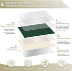 Canvas Repair Tape 4×70 Inch Waterproof Self-Adhesive Fabric Repair Patch for Repairing Boat Covers,Tents,Patio Umbrellas,Car Seats,Luggage,Sofas.(Dark Green)