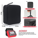 AIOMEST Megohmmeter 0.1MΩ-20GΩ Digital Insulation Resistance Tester with 50V/100V/250V/500V/1000V Output Voltage, Data Logging, 10V~600V AC/DC Voltmeter Megohm Meter w/Test Lead & Zipper Bag