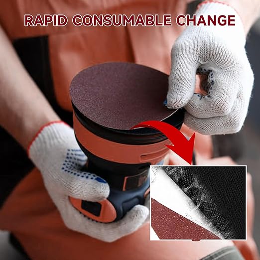 5 Inch 100 PCS Sanding Disc 180 Grit,Hook and Loop Sanding Discs for Random Orbital Sander