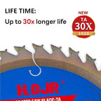 Circular Saw Blade Woodworking TA Series, 6-1/2" 40-Tooth, Arbor 5/8" with Diamond Knock-Out, Fine Finish Wood Cutting,Special Anti-Thermal Adhesion Coating on Cutting Head -TA, 6-1/2" 40T TA
