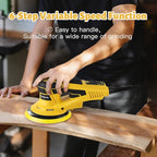 Electric Random Orbital Sander Brushless Motor Powerful 350W Polisher Sander 6-Inch 10000 RPM Variable Speed Tool for Sanding Walls and Wood, Rust Removal, Car Polishing Ect