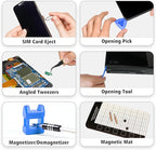 SHARDEN Precision Screwdriver Set, 122 in 1 Electronics Magnetic Repair Tool Kit with Case for Repair Computer, PC, Cellphone, Game Console, Watch, Eyeglasses etc (Blue)…