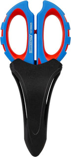 WEICON TOOLS Electrician scissors XL | Mulfifuntional Heavy Duty scissors for cutting, stripping and crimping | Easy all purpose cutting | with protective cover | ideal for copper and aluminium cables
