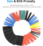 Nilight - 50005R Heat Shrink 2:1 Electric Insulation Tube Kit 45mm Flame Retardant Wrap Cable Sleeve 560pcs 5 Colors 12 Sizes with Storage Box，2 Years Warranty