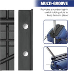 WORKPRO 2-Pair Vise Jaw Pads 6 inch & 5.5 inch, Magnetic Vice Jaw Covers Protectors, 5-1/2 inch Multi-Groove Jaw Pads and 6 inch Aluminum Pads Set
