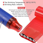 MECCANIXITY Battery Wrap PVC Heat Shrink Tubing 32mm Dia 50mm Flat 20 Feet(6meters) Red Good Insulation for Battery Pack