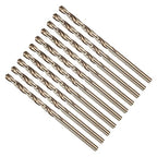 Drill Bit, #29 Cutting Diameter, 4341 HSS Gold Finish 135° Cutting Angle Number Jobber Bits - (Applications: for Drilling Soft Metal Plastic Wood), 10-Pieces
