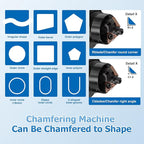 Mini Pneumatic Chamfering Tool Handheld,45 Degree Tile Chamfering Tool Handheld Air Tool Kit for Metal Wood Beveling Deburring (C&R Angle Blades)