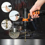 Hex Shank Drill Bit Set, 16Pcs 1/8" HSS Titanium Twist Drill Bit for Sheet Metal, Wood, Plastic, Quick Change Design