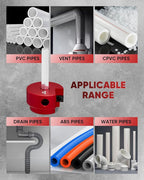 Saker PVC Pipe Reamer, PVC Fitting Saver with 1-1/2inch Head, For SCH40, ABS Pipe,CPVC Perfect for Plumbing Repairs, Fits Standard 1/2" Drill