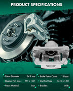 SCITOO Rear Left Brake Caliper With Bracket 19B3437 Compatible For Nissan Rogue 2008-2013 For Nissan Rogue Select 2014-2015