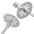 20 pcs Diamond Cutting Wheel Cut Off Discs Coated(22mm) with 4pcs 3mm Mandrel and Screwdriver for Dremel Rotary Tool
