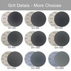 6 Inch 50 Pcs Wet Dry Sanding Discs Hook and Loop, 3000 Grit Sandpaper Automotive Wood Metal Polishing & Sanding, Silicon Carbide Sand Paper for Random Orbital Sander (Grit 3000)