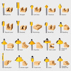 100 Pieces Router Bit Set, Router Bits 1/4 Inch Shank with Aluminum Storage Case Tungsten Carbide Router Bits Kit for Professional Woodworking