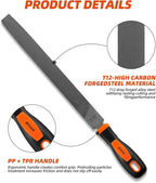 10'' Needle File Flat File Handles, Hardened Alloy Strength Steel