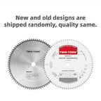 TWIN-TOWN 12-Inch 80-Tooth ATB Fine Finish Wood Cutting Circular Saw Blade, 1 Inch Arbor, Compatible with Table and Miter Saws, Premium Quality Woodworking Saw Blade