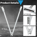 MYOYAY Hand Seamer, Heavy Duty Sheet Metal Bender, Professional Metal Bending Tool Bending Pliers with Non-Slip Handle for Metal Edging, Roofer
