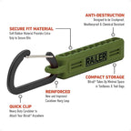 Screwdriver Bit Holder Storage Organizer – Railer 10-Hole Camo Green Bit Holder with Carabiner - 2 Pack