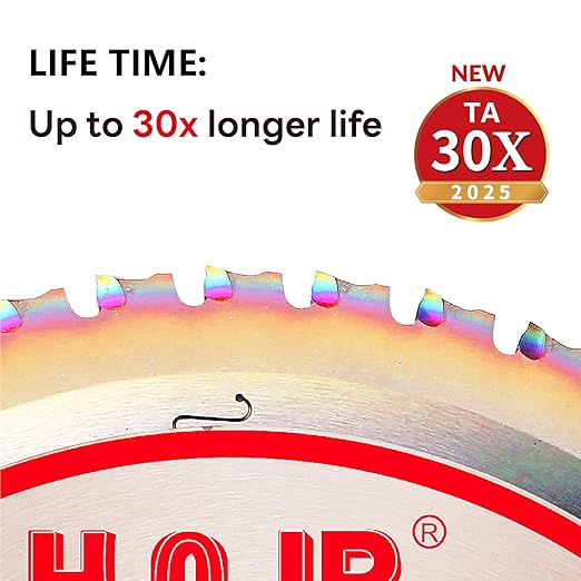 Metal Cutting Circular Saw Blade, Steel and Stainless Steel Cutting, The Cutting Head uses a Special Anti-Heat Sticking Coating with high Finish and Long Life,FMB 7-1/4 inch 48-Tooth 5/8" -TA