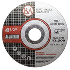 Benchmark Abrasives Grinder Cut Off Wheels 4 1/2 Inch Aluminum Oxide Thin Type 1 Angle Grinder Cutting Disc for Aluminum, Copper - with 7/8" Arbor Hole, Fast Grinder Cutting Wheel - 50 Pack