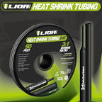 Marine Grade Heat Shrink Tubing – 3:1 Ratio Adhesive Lined Electrical Shrink Wrap, 3/16'' Black, 50 Feet Roll for Industrial Use