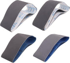 12 Pack 3 x 24 Inch Silicon Carbide Sanding Belts, 3 Each of 400 600 800 1000 Grit 3x24 Sanding Belts Medium Fine Grit Assortment, 3 x 24 Belt Sander Sanding Belts for Woodworking