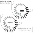 CKE Nut & Bolt Thread Checker (Inch & Metric) - 26 Male/Female Gauges,Stainless Steel - 14 Inch & 12 Metric