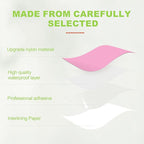 7x9in Nylon Repair Patch，Tent Repair Kit，Self Adhesive Waterproof Fabric Repair Tape for Tent, Umbrella, Sleeping Bag, Down Jackets,Knapsack.（Pink,6ps）
