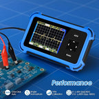 Handheld Oscilloscope Beginner, AIOMEST Mini Osciloscopio with 1MHz Bandwidth 8.33MSa/s, ±400V (800Vpp X10) - 150g Portable Scope for Automotive DIY, Electronics Hobbyists, Student Lab