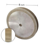 BUCKTOOL 320 Grit 8 Inch CBN Grinding Wheel, 1" Wide, 5/8" Arbor Cubic Boron Nitride Sharpening Wheel for Sharpening Wood-Turning Tools, Chisels, Hardcore and More