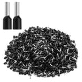 XHF 1000 PCS AWG 18/1.0mm² Wire Ferrules Insulated Copper Crimp Connectors, Crimp Pin Cord End Terminals Black