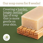 Southern Natural Goat Milk Soap Bar - 3 Pack Rosemary Mint - For Dry Sensitive Skin. Natural, Handmade Soap For Men, Women & Kids. Use On Face & Body