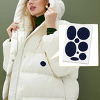 16PCS Down Jacket Repair Patch, Self Adhesive Puffer Jacket Repair Kit, Navy Nylon Fabric Repair Tape for Coats, Tents, Sleeping Bags