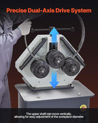VEVOR 750W Electric Roll Bending Machine, 3-Roller