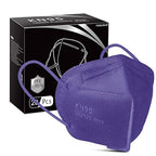 Hotodeal KN95 Face Mask,5 Layers Cup Dust Mask Against PM2.5 from Fire Smoke, Dust, for Men, Women, Essential Workers(Purple)
