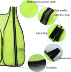 SIFE 10 Pack High Visibility Reflective Safety Vest,Made from Breathable and Neon Yellow Mesh Fabric,light weight for Man and Woman(Yellow-Black, 10 pack)