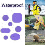 45PCS Nylon Repair Patch Self-Adhesive Pre-Cut Fabric Patch Down Jacket Repair Patches for Puffer Jackets Tenacious Tape Polyester Waterproof Lightweight Tent Repair Patch for Clothes Bag(Purple)